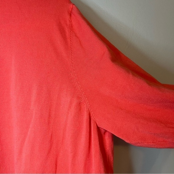 Laura Ashley Women's Open Front Cardigan Red 3X Longline FLAW - Picture 7 of 11